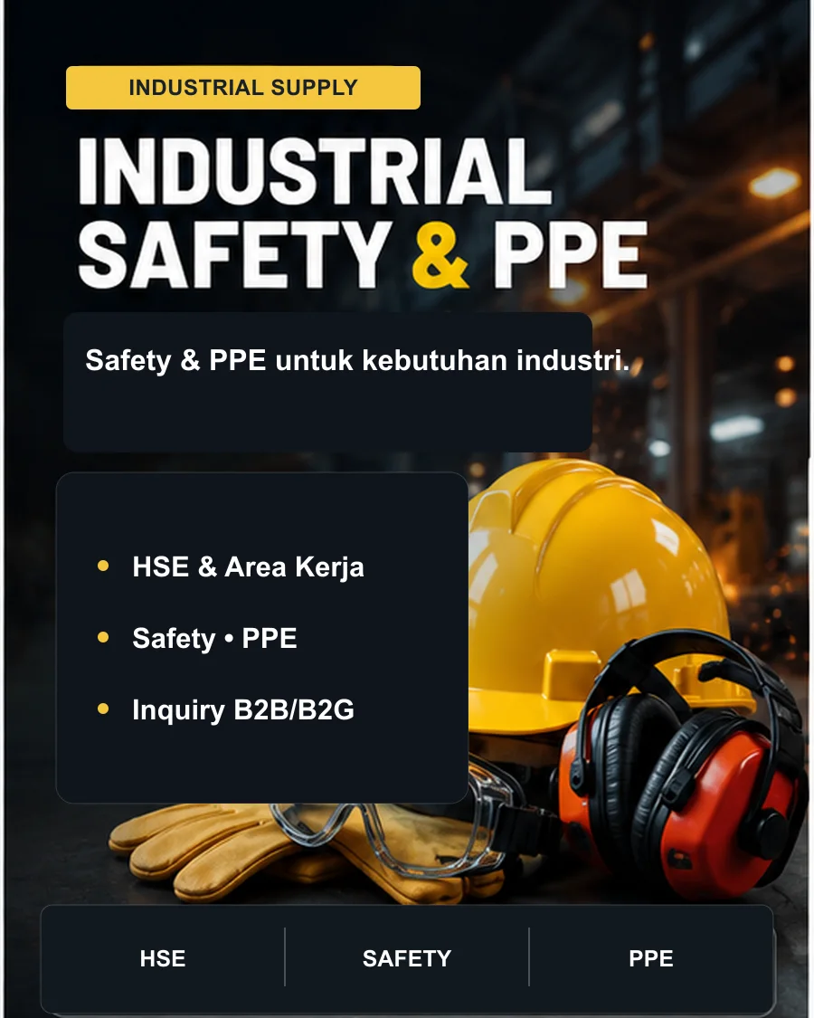 Campaign industrial safety dan PPE untuk kebutuhan area kerja