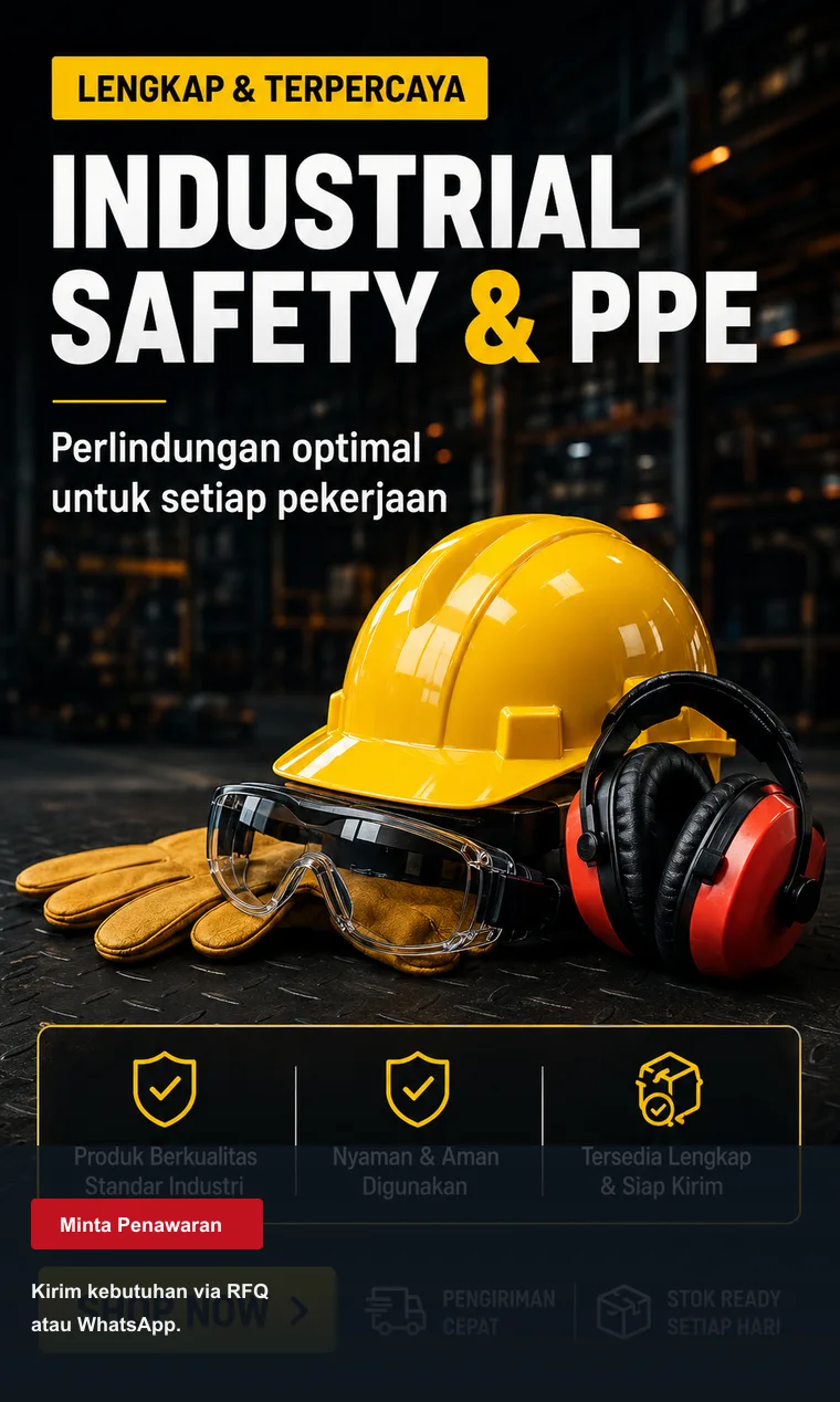 Campaign industrial safety dan PPE untuk kebutuhan area kerja