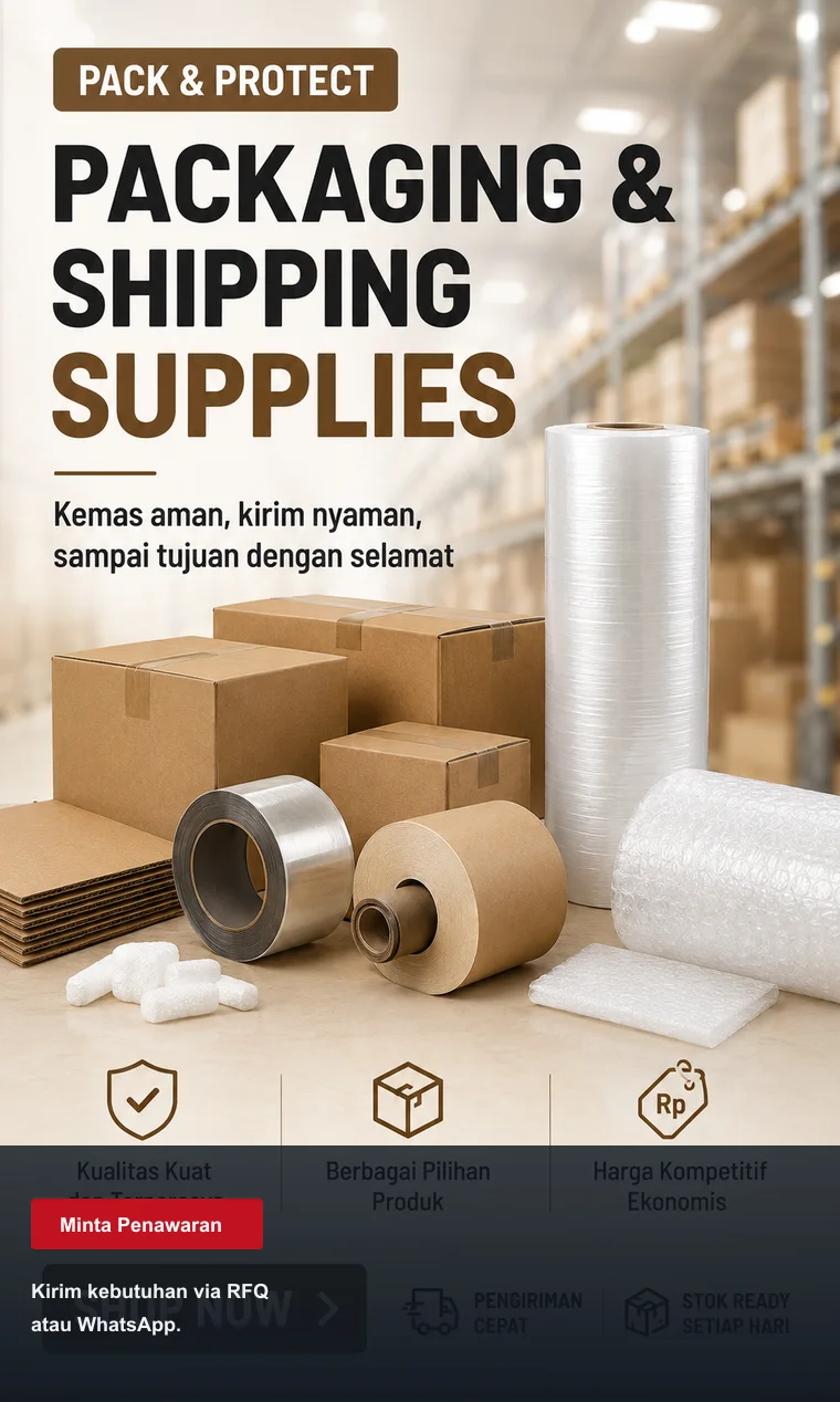 Campaign packaging dan shipping supplies untuk kebutuhan gudang