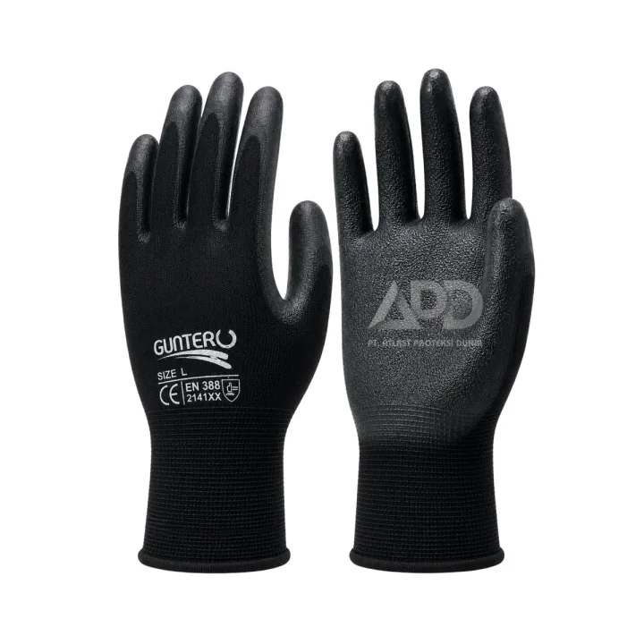 Foto produk Guntero Sarung Tangan Rubber Black Gt 3001 Size L