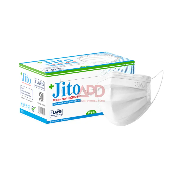 Foto produk JITO Masker Earloop 3 Ply Putih