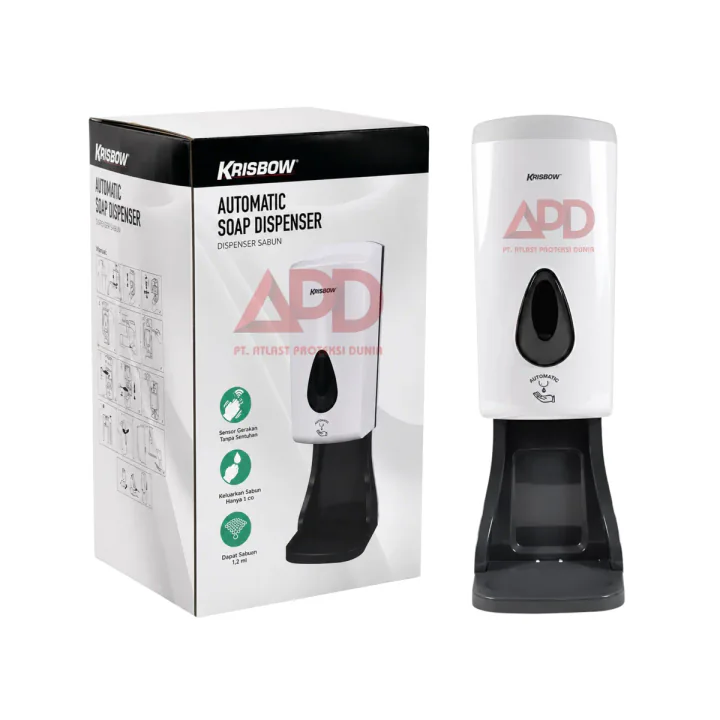 Foto produk Krisbow Dispenser Alkohol Sabun Cair Otomatis W Base 1L