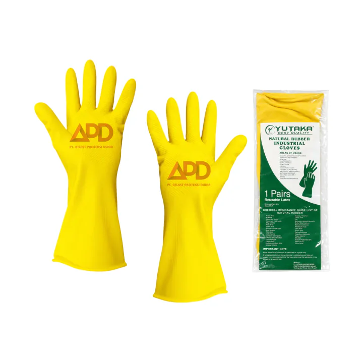 Foto produk Yutaka Sarung Tangan Karet 12 Inch Yellow