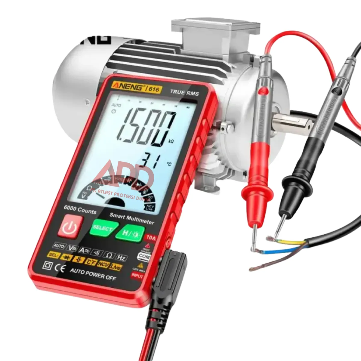 Foto produk Aneng Multimeter Digital 616 6000 Counts Ultra Thin Intelegent