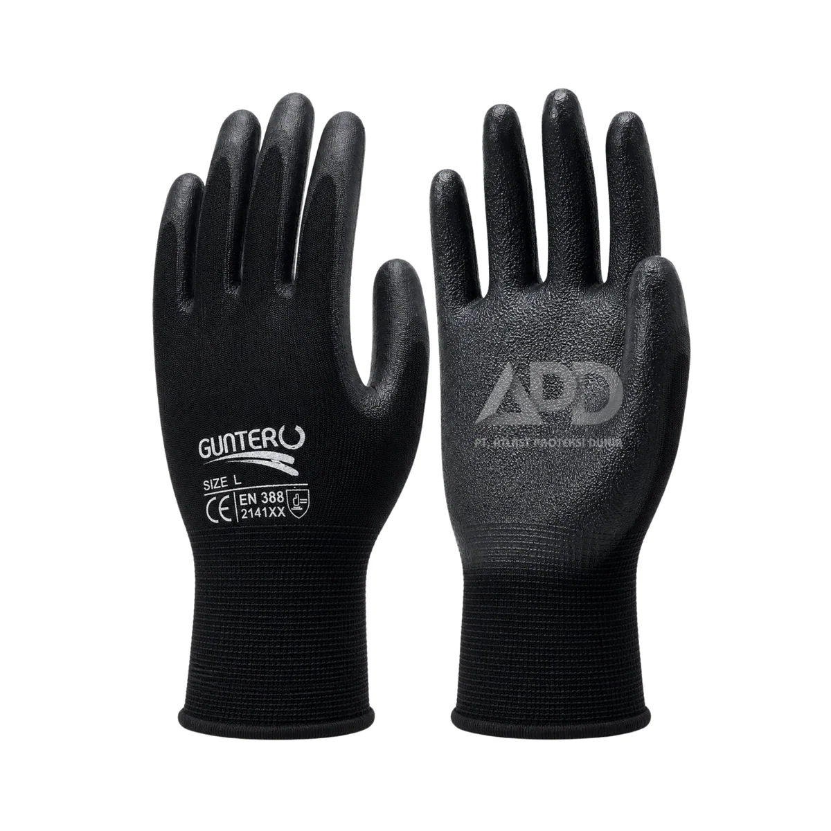 Foto produk Guntero Sarung Tangan Rubber Black Gt 3001 Size L